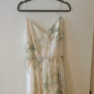 Jenny Yoo Floor Length Floral Gown